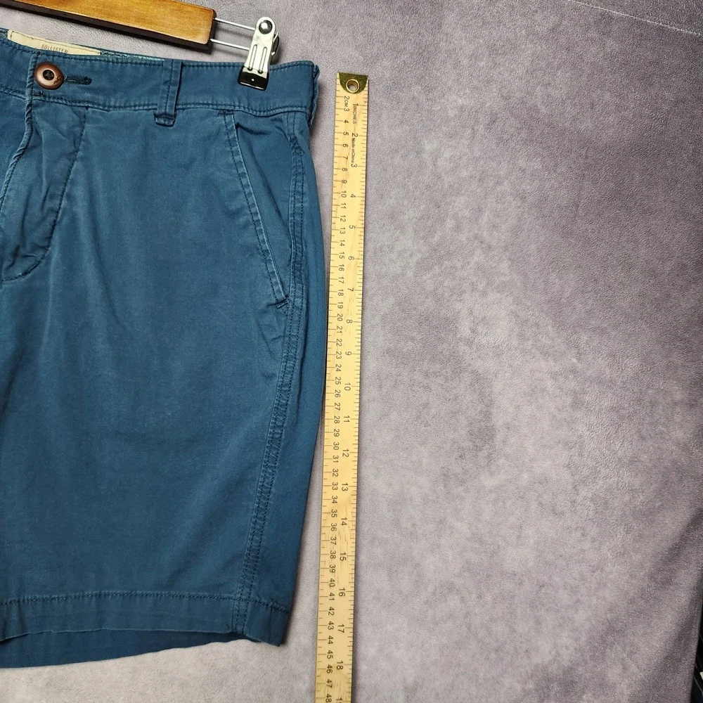 Hollister Beach Prep Fit Blue Chino Shorts Mens Size 31 Casual Summer